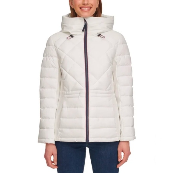 Tommy Hilfiger Ladies' Quilted Jacket XXL White - Picture 5 of 8